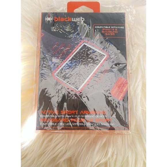 2 Blackweb Red & Black Active Sport Armband, Iphone 6 ET Samsung for Gym Runing - Picture 3 of 5